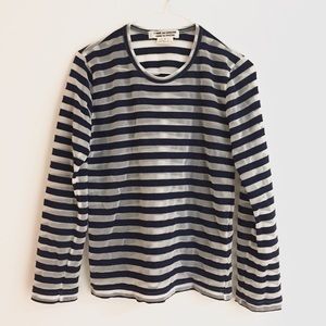 Comme Des Garçons Sheer Striped Top S